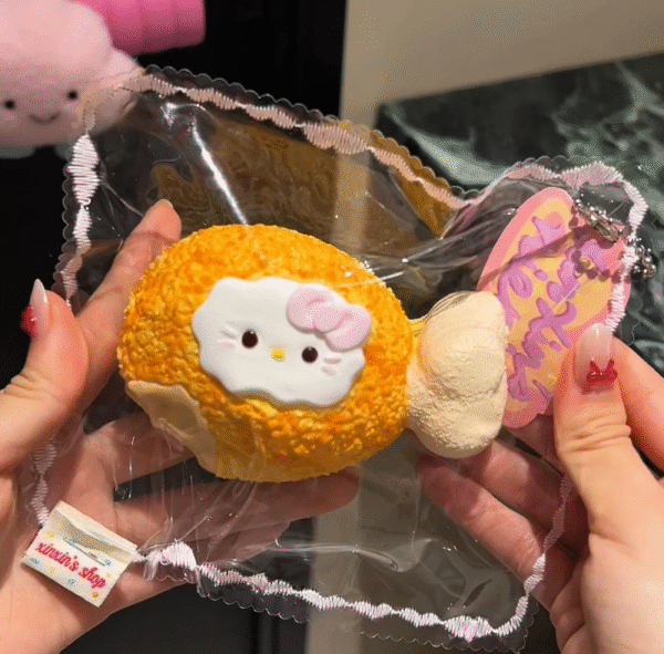 chicken hello kitty squishy